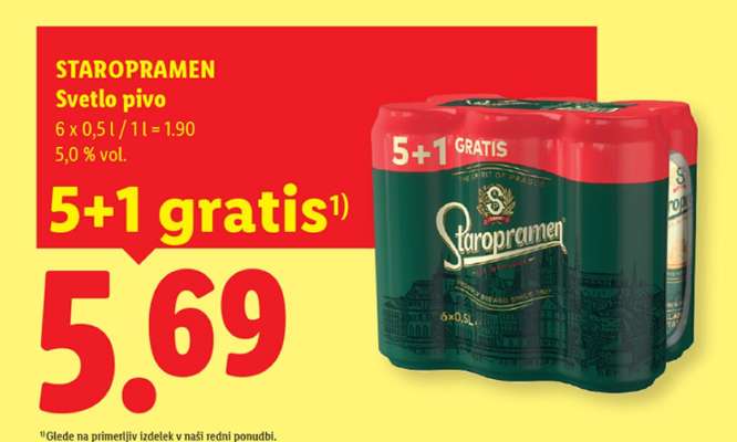 STAROPRAMEN Svetlo pivo