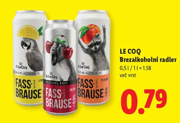 LE COQ Brezalkoholni radler