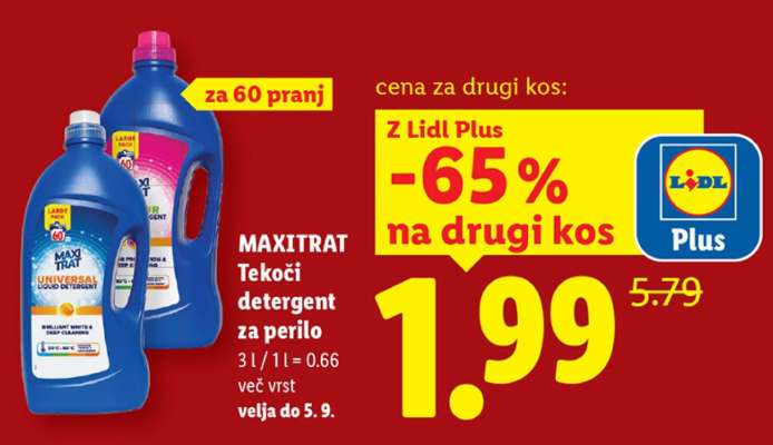 MAXITRAT Tekoči detergent za perilo