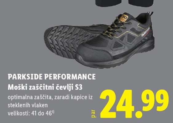 PARKSIDE PERFORMANCE Moški zaščitni čevlji S3