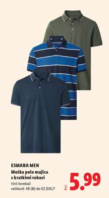 ESMARA MEN Moška polo majica s kratkimi rokavi