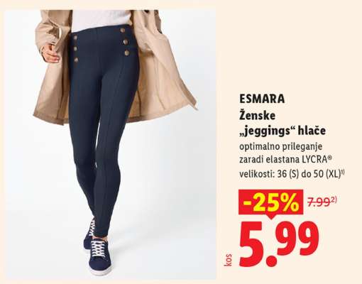 ESMARA Ženske „jeggings“ hlače