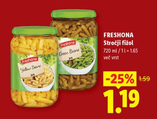 FRESHONA Stročji fižol