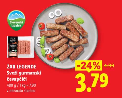 ŽAR LEGENDE Sveži gurmanski čevapčiči