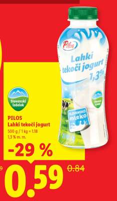 Pilos Lahki tekoči jogurt