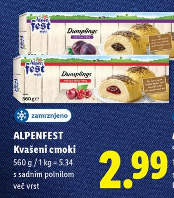 ALPENFEST Kvašeni cmoki
