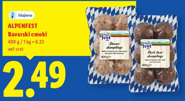 ALPENFEST Bavarski cmoki