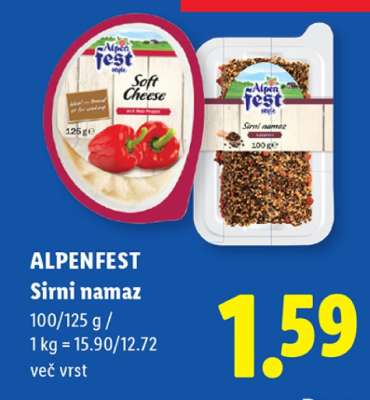 ALPENFEST Sirni namaz