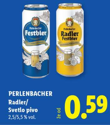 PERLENBACHER Radler/Svetlo pivo