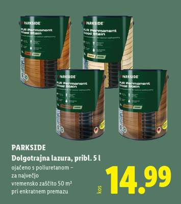 PARKSIDE Dolgotrajna lazura, pribl. 5 l