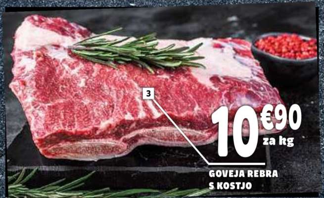 GOVEJA REBRA S KOSTJO