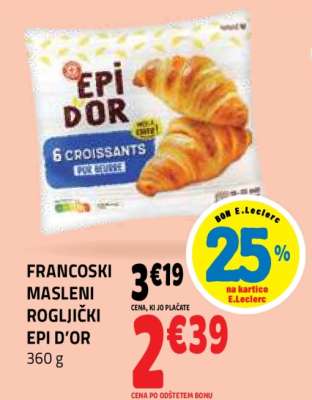 FRANCOSKI MASLENI ROGLJIČKI EPI D'OR