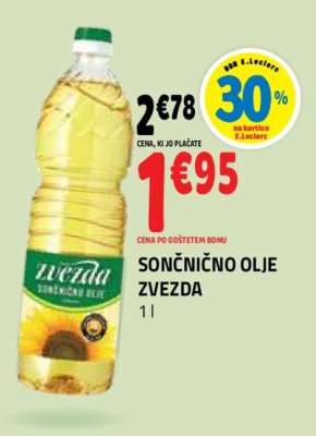 SONČNIČNO OLJE ZVEZDA