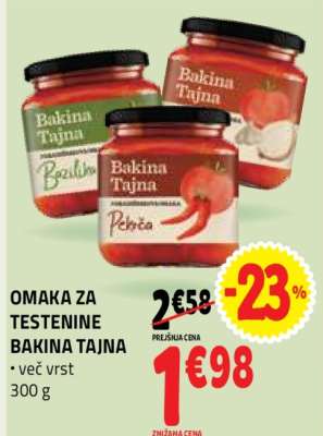 OMAKA ZA TESTENINE BAKINA TAJNA