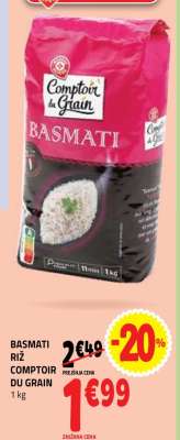 BASMATI RIŽ COMPTOIR DU GRAIN 1 kg