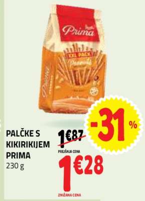 Palčke s kikirikijem Prima