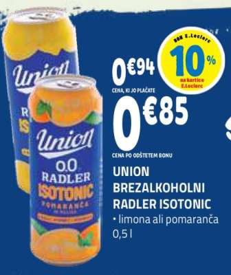 Union Brezalkoholni Radler Isotonic