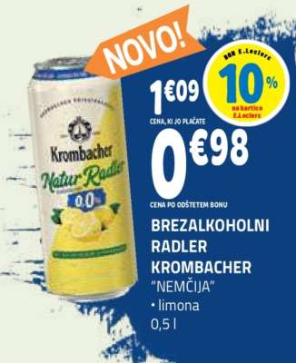 BREZALKOHOLNI RADLER KROMBACHER