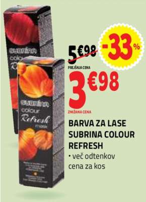 BARVA ZA LASE SUBRINA COLOUR REFRESH