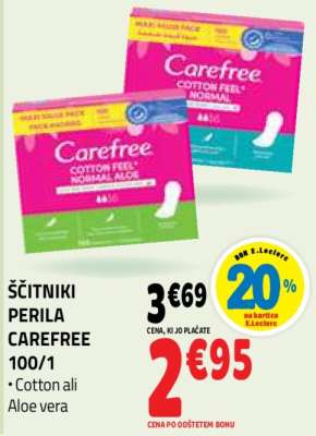 Ščitniki perila Carefree 100/1