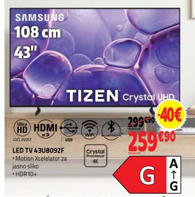 LED TV 43U8092F