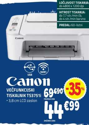 Canon VEČFUNKCIJSKI TISKALNIK TS3751i