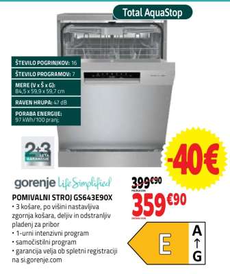 POMIVALNI STROJ GS643E90X