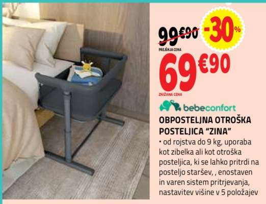 Oposteljna otroška posteljica “Zina”