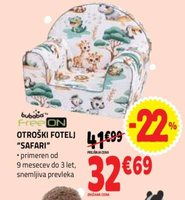 OTROŠKI FOTELJ 'SAFARI'