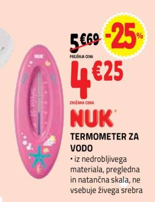NUK TERMOMETER ZA VODO