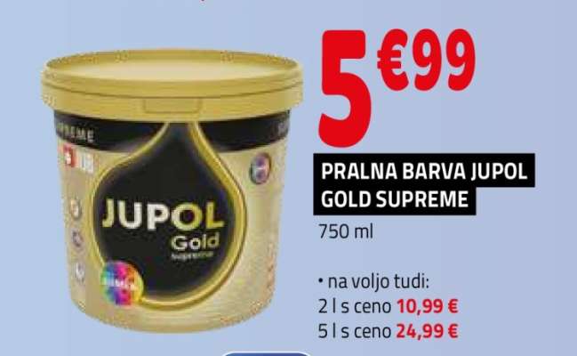 PRALNA BARVA JUPOL GOLD SUPREME