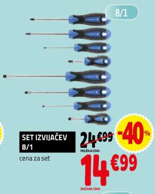SET IZVIJAČEV 8/1
