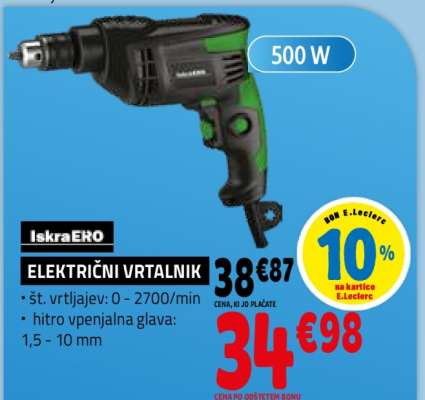 ELEKTRIČNI VRTALNIK