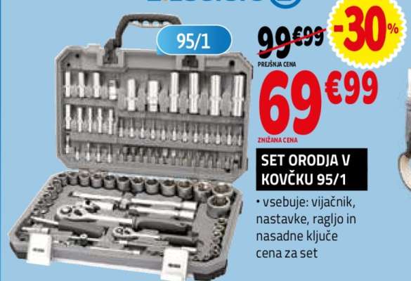 SET ORODJA V KOVČKU 95/1