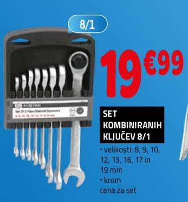 SET KOMBINIRANIH KLJUČEV 8/1