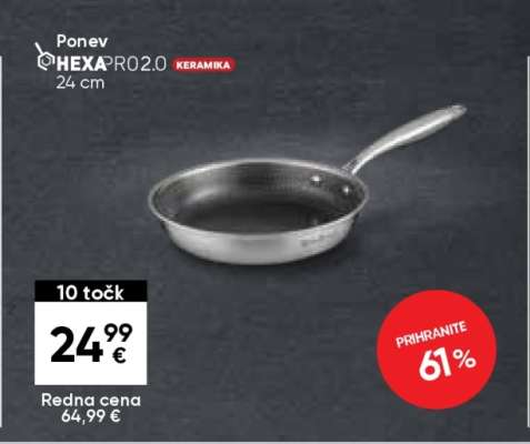 Ponev HEXA PRO 2.0 KERAMIKA 24 cm