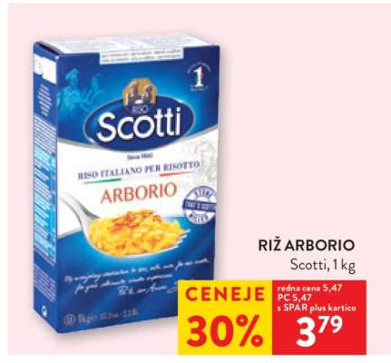 Riž Arborio Scotti, 1 kg