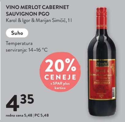VINO MERLOT CABERNET SAUVIGNON PGO