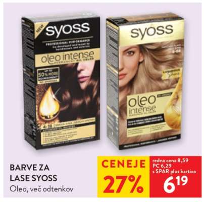 BARVE ZA LASE SYOSS
