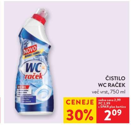 Čistilo WC Raček