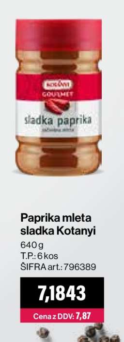 Paprika mleta sladka Kotanyi