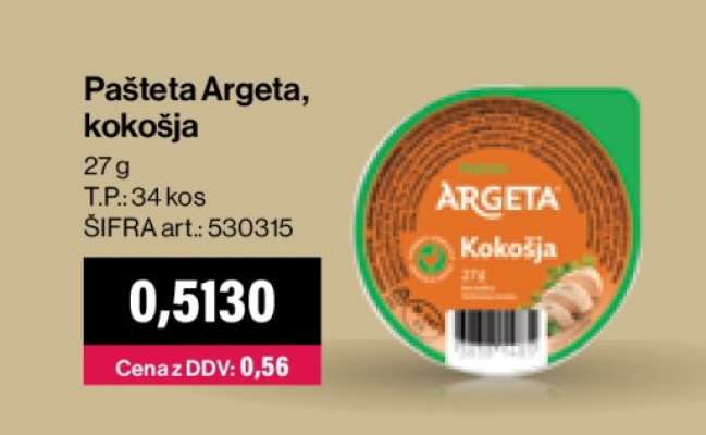 Pašteta Argeta, kokošja