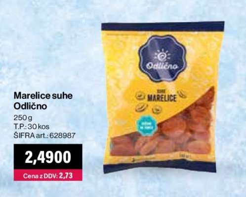 Marelice suhe Odlično