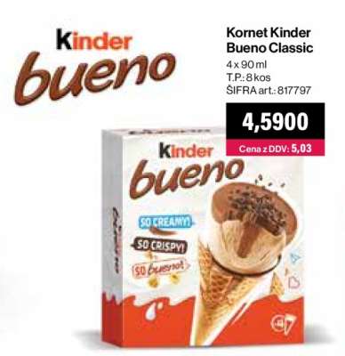 Kornet Kinder Bueno Classic