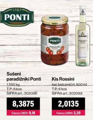 Sušeni paradižniki Ponti