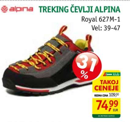 TREKING ČEVLJI ALPINA