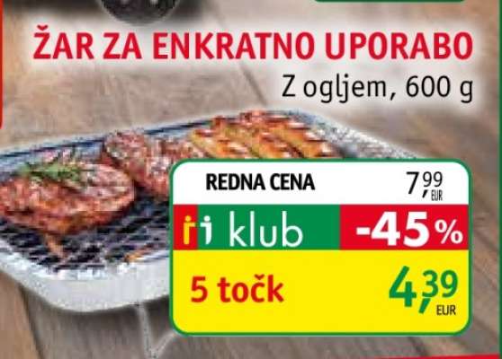 Žar za enkratno uporabo