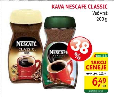KAVA NESCAFE CLASSIC
