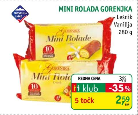 MINI ROLADA GORENJKA