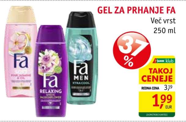 GEL ZA PRHANJE FA